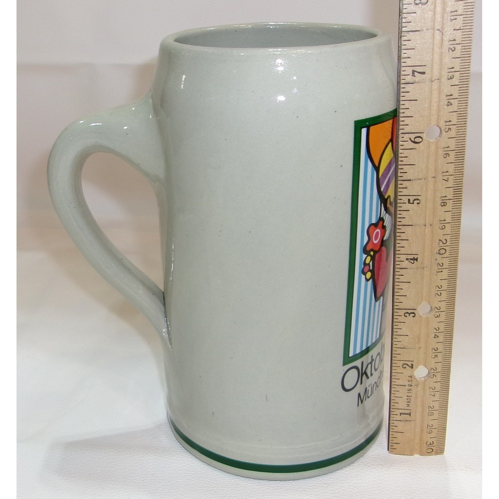 Vintage 1981 Oktoberfest Munchen Beer Stein Ernst Strom Rastal 1L Stoneware Mug - Picture 4 of 4